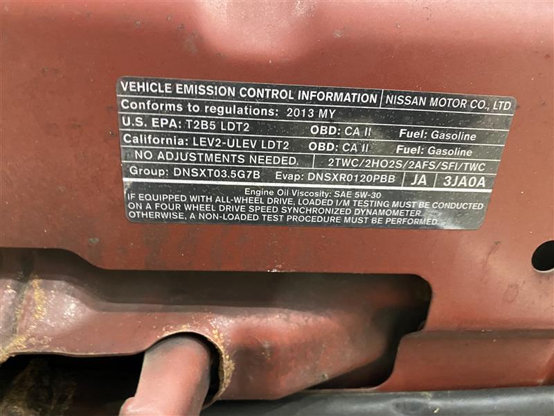 2013 Pathfinder parts car