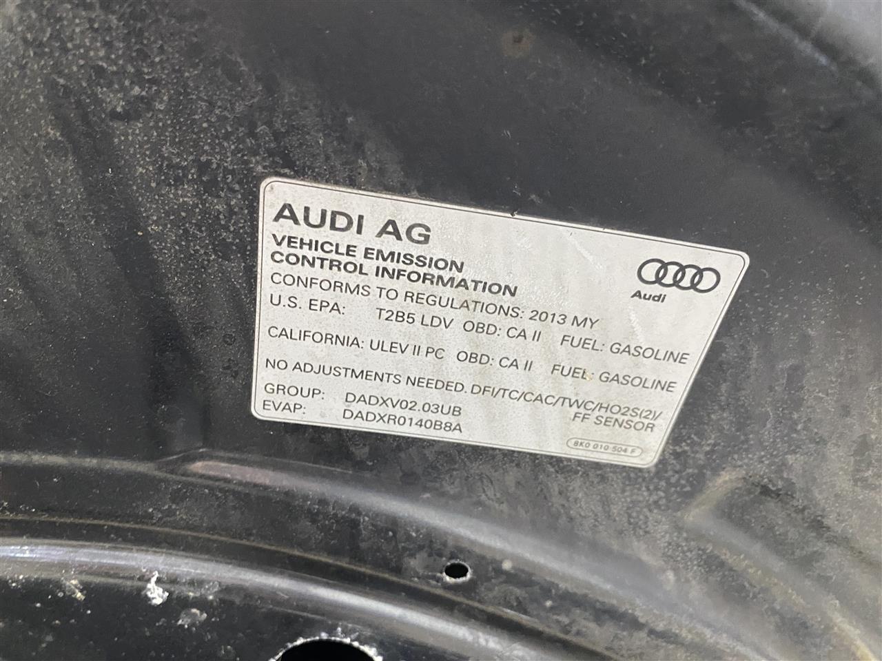 2013 Allroad parts car