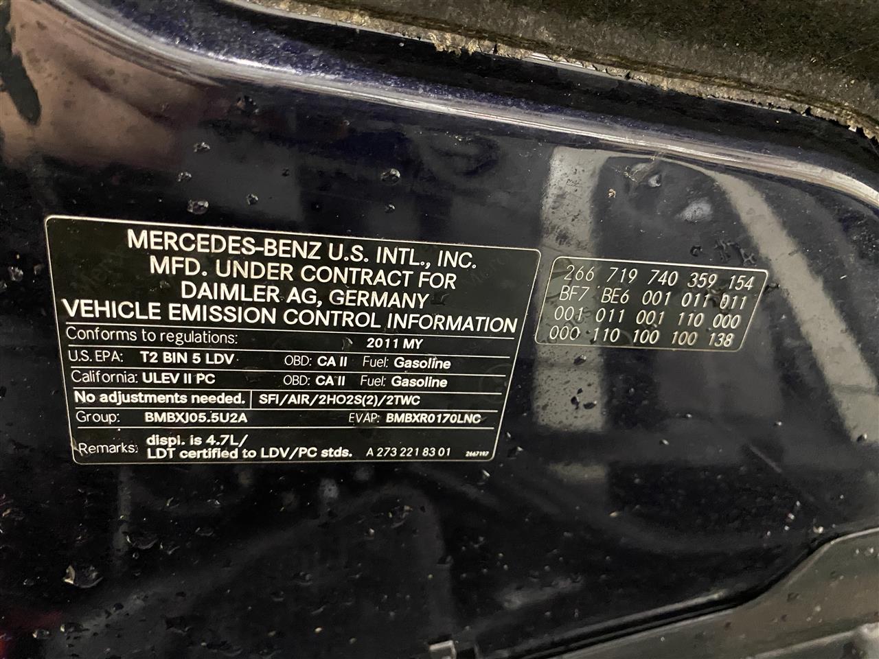 2011 Gl450 parts car