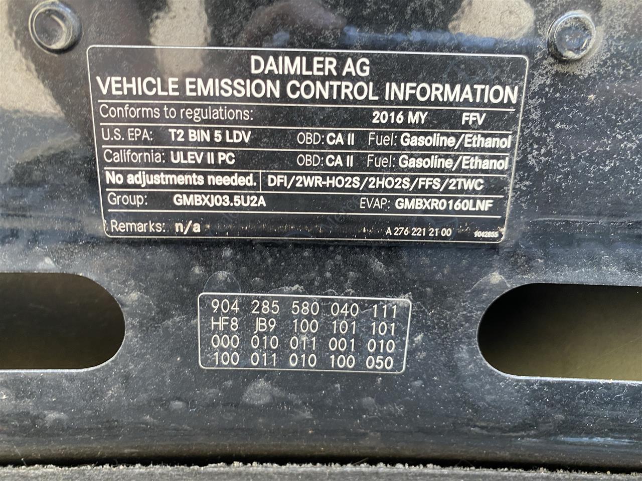2016 E350 parts car