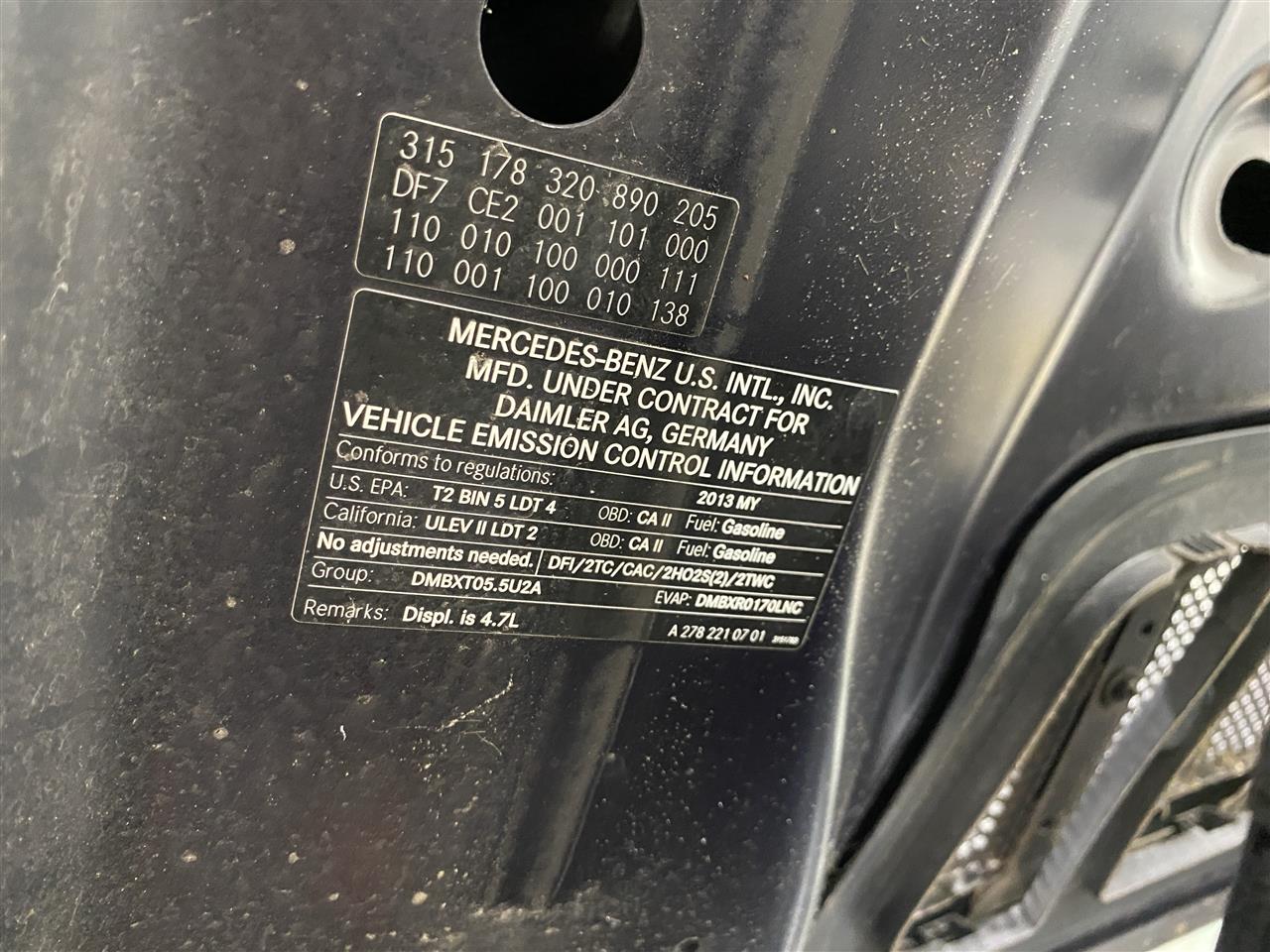2013 Gl450 parts car