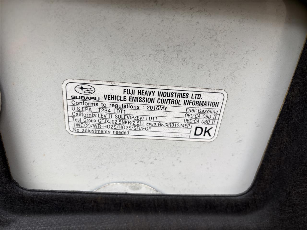2016 Forester parts car