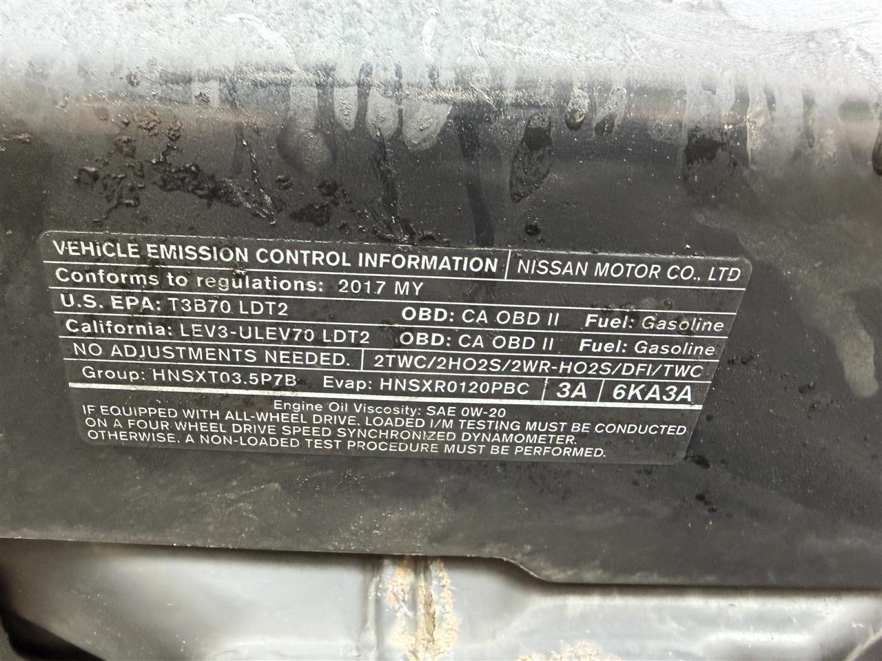 2017 QX60 parts car